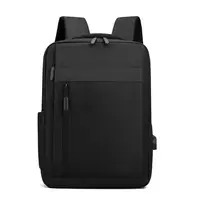 Водонепроницаемый нейлоновый деловой рюкзак для ноутбука 15,6 дюйма с USB-портом для зарядки