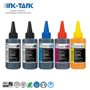 زجاجة INK-TANK ملونة 100 مل مع حبر شامل لطابعات Brother وحبر Epson وHP وCanon
