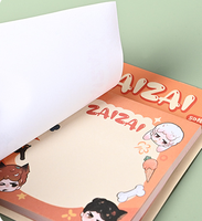 Catatan Tempel Buah Kartun Kustom 80 Lembar Memo Pad Perekat Sendiri Kertas Tebal Alat Tulis Sekolah Anak-Anak Logo Warna Sesuai Pesanan