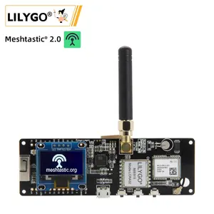 LILYGO TTGO Meshtastic t-beam V1.2 ESP32 LoRa SX1278 SX1276 Placa de desarrollo de módulo WiFi Bluetooth con pantalla OLED GPS