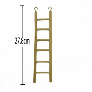 Scala in legno naturale appesa triturazione giocattoli pappagallo masticare blocchi di legno posatoio per uccelli per parrocchetti - Product Image 5