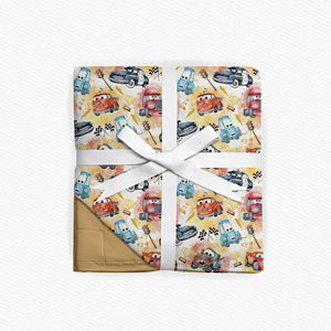Coperta Pesante per Neonati con Stampa Cartoon, Reversibile a Doppio Lato in Viscosa di Bambù, Coperta per Passeggino e Pisolino - Product Image 3