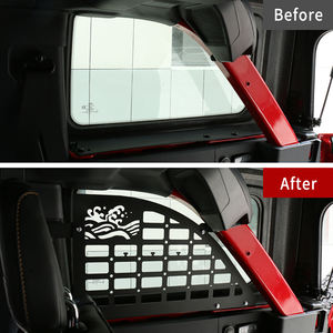 Kit Panel Gantung Organizer Braket Penyimpanan Jendela Belakang untuk Aksesori Ford Bronco 2021 2022 2 4 Pintu - Product Image 3