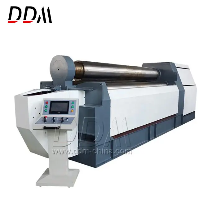 DDM מותג במפעל מחיר אוטומטי הידראולי CNC 4-רולר מתכת גיליון צלחת כיפוף מתגלגל מכונה עם CE