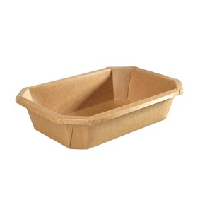Ensemble de barquettes alimentaires en papier kraft personnalisables, contenants jetables de qualité alimentaire pour salades, déjeuners et plats à emporter, couleurs personnalisables - Product Image 4