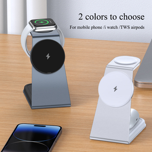 ที่ชาร์จไร้สายแบบ3 in 1ทำจากอะลูมิเนียม15W สำหรับ <span class=keywords><strong>iPhone</strong></span> 15 14 <span class=keywords><strong>13</strong></span> 12 Airpods <span class=keywords><strong>Apple</strong></span> <span class=keywords><strong>Watch</strong></span> - Product Image 3