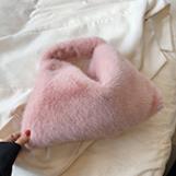 Vente chaude Hiver Mode Douce Fille Fourrure Sac À Main De Luxe Doux Fourrure En Peluche Sous Les Bras Embrayage De Mariage Dame Sac À Main