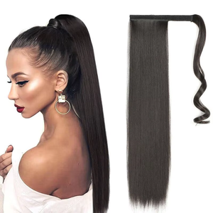 Extensions <span class=keywords><strong>de</strong></span> <span class=keywords><strong>queue</strong></span> <span class=keywords><strong>de</strong></span> <span class=keywords><strong>cheval</strong></span> synthétiques à clipser, effet naturel, 22 pouces, vente en gros - Product Image 1