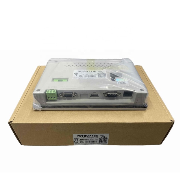 New & Original Weinview 7 Inch HMI 800x480 TFT LCD Touch Screen Panel with Ethernet ABS Material Weintek MT8071IE 1WV