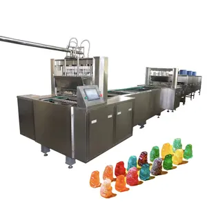 Bear gummie gumdrop production line Jelly candy Sugar Juicy Soft Candy Production Machine