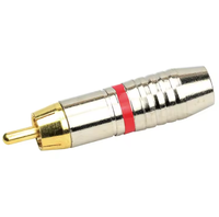 Nuevo Conector RCA Gris en Oferta, Conector de Audio y Video RCA de 6X6X2cm para Soldadura