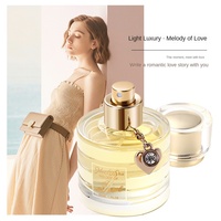 Parfum Wanita Stock MeiLian Melody Love 50ml Eau De Toilette Tahan Lama yang Dapat Disesuaikan, Aroma Patchouli, Neroli, dan Bergamot Modern