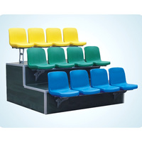 BLM-2711 CE usine prix siège de stade en plastique sport sièges chaises de sol avec support dorsal