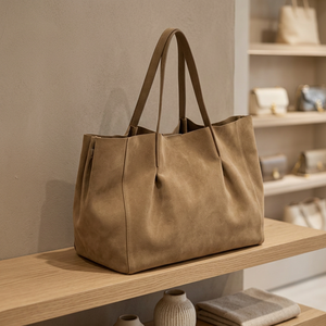 Pochette en cuir de buffle véritable écologique, bandoulière, légère, grande capacité, fermeture éclair étanche, durable - Product Image 2