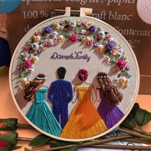Kit Foto Pernikahan Bordir 3D Eropa Baru Super Indah, Kanvas Buatan Tangan, Hadiah untuk Teman, Bordir <span class=keywords><strong>Cross</strong></span> <span class=keywords><strong>Stitch</strong></span> - Product Image 4