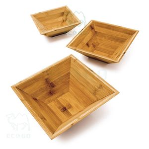 Cuenco de arroz de bambú de 3 tamaños, cuenco de ensalada múltiple, Frutero de cocina para encimera - Product Image 1