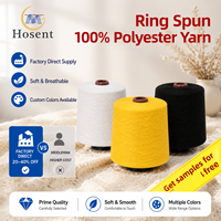 100% Polyester Ring Spun Yarn Soft Breathable Knit Yarn for Sweater Wholesale Factory Direct Custom Colors Free Samples