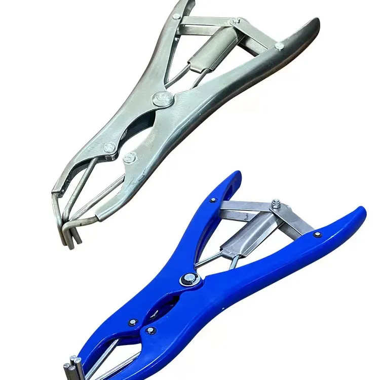 Stainless Steel Animal Castration Plier Piglets Sheep Tail Cutting Clamp Expansion Tail Cutter Tools Kit