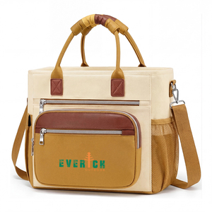 Sac à dos isotherme recyclable 13L, design pliable, étanche, anti-fuite, ouverture large, plusieurs poches pour <span class=keywords><strong>vin</strong></span> et aliments - Product Image 1