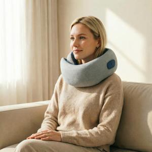 Masseur de cou chauffant en forme de U, oreiller cervical Shiatsu rechargeable pour soulager la douleur et les voyages - Product Image 3