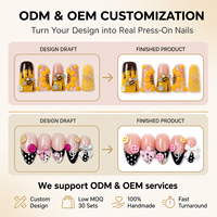 Ongles à presser en PMMA faits main 3D, collection personnalisée, longs, pointus, courbes, style stiletto, couvrance totale, design élite ODM français 3.0