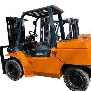 Gebruikt heftruck 4,5t Japanse merk motor <span class=keywords><strong>Toyota</strong></span> <span class=keywords><strong>7FD45</strong></span> 4,5 ton diesel heftruck te koop - Product Image 1