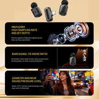 Microphone sans fil Mini8 à fixation cravate pour une qualité sonore claire et une réduction du bruit pendant les diffusions en direct et les tournages de vlogs