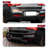 Diffuseur de pare-chocs arrière style MP pour BMW Série 1 F20 LCI M Sport 2015-2019, aileron de spoiler, séparateur, accessoires F20, style automobile