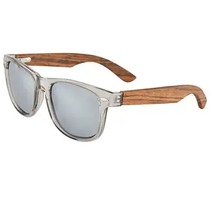 Benutzer definierte hand gefertigte Holz Sonnenbrille Classic Damen Herren CE umwelt freundliche polarisierte Anti-UV-Bambus Holz Tempel Shades Sonnenbrille