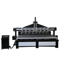 Machine de découpe CNC multi-têtes 6/8 pour le bois, idéale pour la fabrication de meubles et d'armoires de cuisine