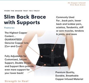 Faja Ortopédica Estabilizadora de Nylon y Algodón para Terapia Física, Soporte Lumbar y Espinal Delgado para la Espalda - Product Image 5