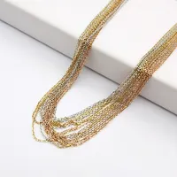 Real Gold Cross Chain Necklace for Women