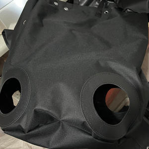 Sac à foin pour chevaux et chèvres en tissu Oxford écologique de grande capacité, mangeoire lente en cuir multi-trous, alimentation simultanée, qualité supérieure - Product Image 3