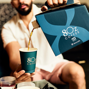 Porte-gobelets à emporter personnalisé pour café, pour 2 gobelets en papier, porte-gobelets écologique pour café, porte-gobelets pour boissons chaudes avec poignée - Product Image 3