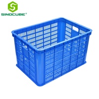Panier de manutention empilable en plastique PP vendu directement d'usine, boîte logistique recyclable, écologique et économique pour fruits et légumes