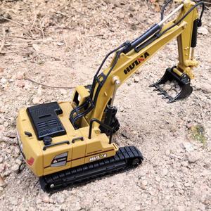 รถบรรทุกของเล่นจำลองงานก่อสร้าง รุ่น SJY-1810 ขนาด 1:60 ผลิตจากโลหะผสม ดีไซน์รถขุด - Product Image 2