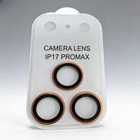 Protection d'objectif d'appareil photo en verre trempé anti-reflet mat, emballage métallique, pour iPhone 18 Pro, 17, 18 Pro Max