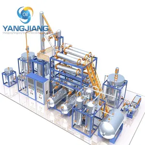 Waste Car Motor Oil Recycling Regenerate Black Oil to Yellow Base Oil Vacuum Distillation Machine