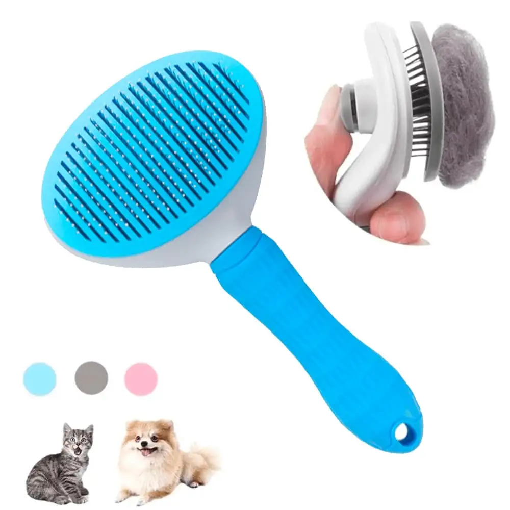 Multifunktionale Katzen-Hunde-Haarbürste zur Entfernung von verstricktem und lockerem Haar Katzen-Pflegebürste