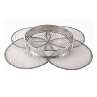 Tamis perforé de diamètre 300 12 pouces en acier inoxydable perforé 1mm 2mm 3mm 4m 5mm 10mm tamis de test à trou rond