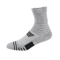 Chaussettes d'hiver pour jeunes, longueur de semelle 19 cm, antidérapantes, antibactériennes, épaisses, pour le sport, le baseball, le football, le basketball