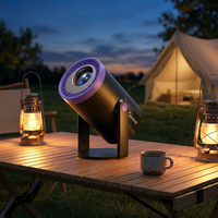 Projecteur intelligent portable LED personnalisable JUNUO TURN1, WiFi 6.0, prise en charge 4K, Android 14, 200 lumens ANSI pour home cinéma