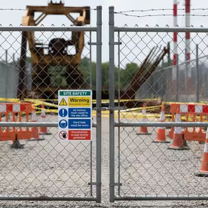 <span class=keywords><strong>Cartello</strong></span> di Sicurezza per Cantieri Edili di Alta Qualità 30x45 cm in Alluminio Antiruggine - Testo Grassetto - Facile Installazione - Product Image 6