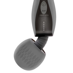 Varita de masaje de silicona impermeable recargable por USB, vibrador de martillo práctico para masajeador de cabeza de vibración corporal - Product Image 5