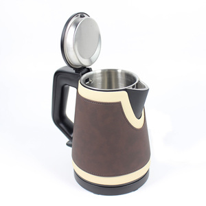 Customizable Cordless <b>Kettle</b> Colorful Leather Accents Household Appliance for Hotels Made of Plastic Leather <b>Kettle</b> - Product Image 1