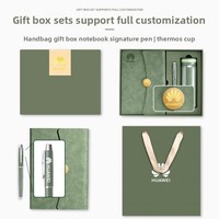 Carnet A5 personnalisé avec logo, couverture rigide en PU, stylo et mug à café – Coffret cadeau d'entreprise pour récompenses du personnel de bureau