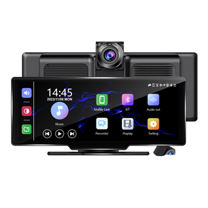Caméra embarquée 10,26 pouces sans fil <span class=keywords><strong>CarPlay</strong></span> Android Auto Tableau de bord de voiture 2 canaux 4k Écran <span class=keywords><strong>CarPlay</strong></span> Caméra avant et arrière avec vision arrière - Product Image 1
