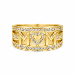 Anello Trendy Bicolore con Gemma per Donne, Elegante Regalo di Nozze, Gioiello alla Moda - Product Image 5