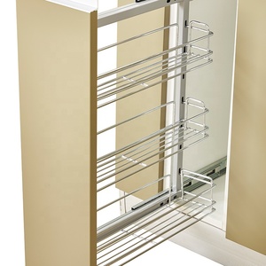 Panier de rangement pliable en métal à suspendre sur le côté du tiroir de cuisine - Product Image 2