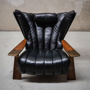 Sedia da Prete in Stile <span class=keywords><strong>Etnico</strong></span> Palm Mutas, Arredamento Artistico Antico di Lusso per Soggiorno di Villa, Sedia del Capo Tribale di Lusso Selvaggio per Cigar Bar e Club - Product Image 4